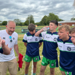 Men's RAMS rugby squad taking a break