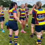 Women's RAMS rugby team competing during the festival